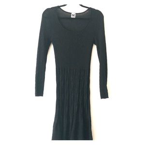 M by Missoni Black Patterned Knit Dress, Small